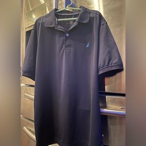 Nautica navy boys large golf shirt